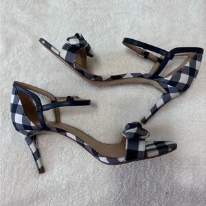 Michael Kors women’s Pippa leather open toe shoes.